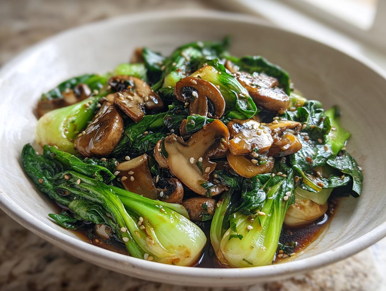 Bok Choy and Mushroom Stir Fry: The Easiest 20-Minute Dish