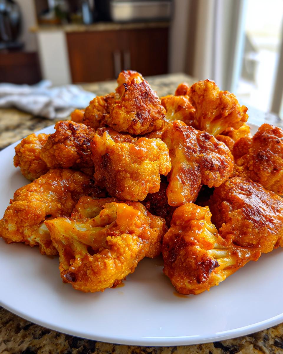 Cauliflower Buffalo Bites {with video} - detail 2