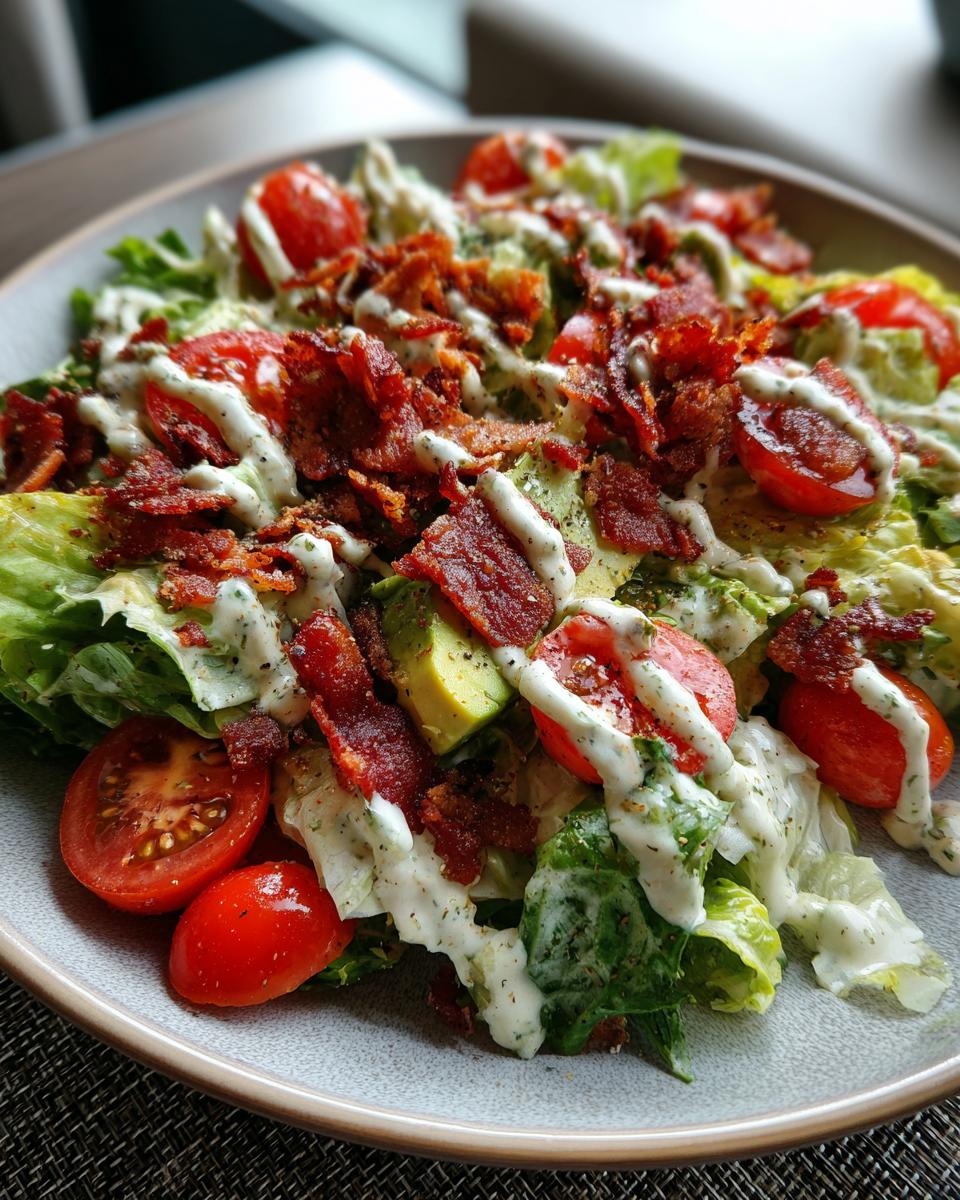 Creamy Avocado Vegetarian Blt Salad - detail 1
