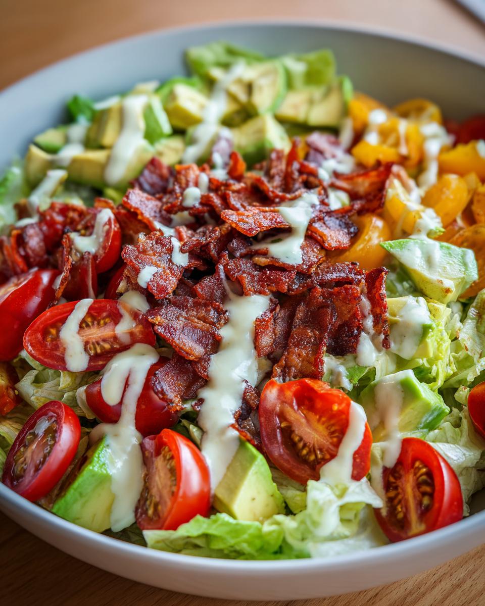 Creamy Avocado Vegetarian Blt Salad - detail 2