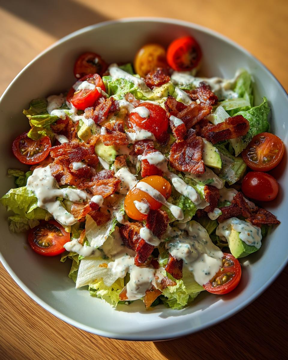Creamy Avocado Vegetarian Blt Salad - detail 3