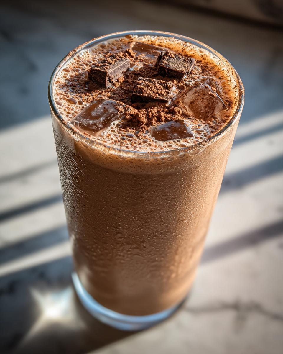 Easy Chocolate Iced Coffee Protein Shake - detail 1