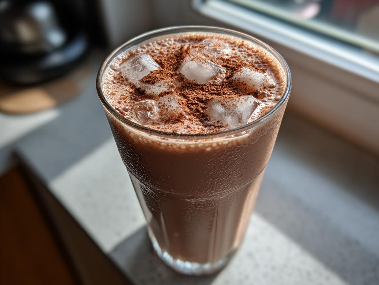 Scrumptious Easy Chocolate Iced Coffee Protein Shake in 5