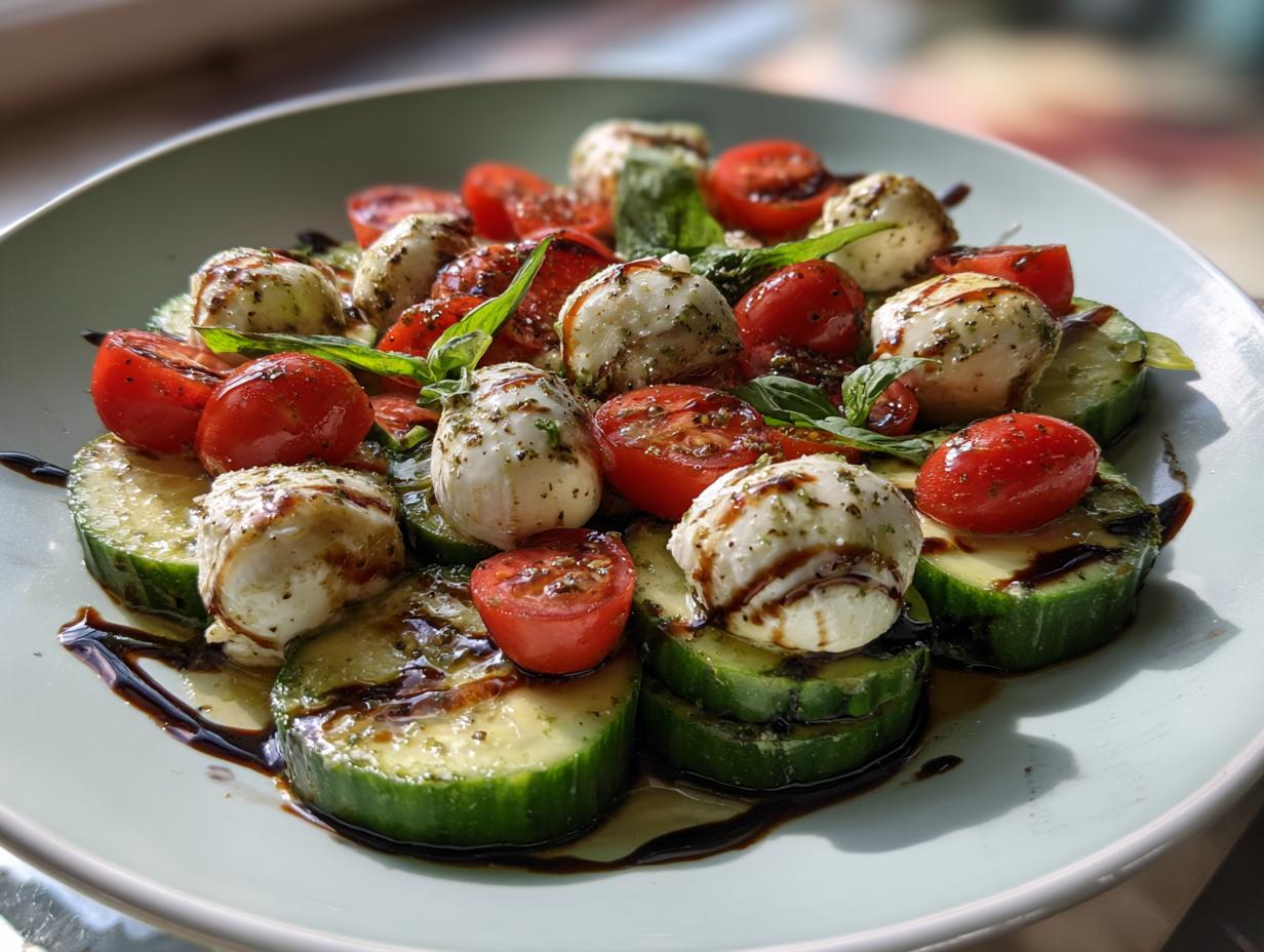 Easy Cucumber Caprese Salad: Delicious in 15 Minutes