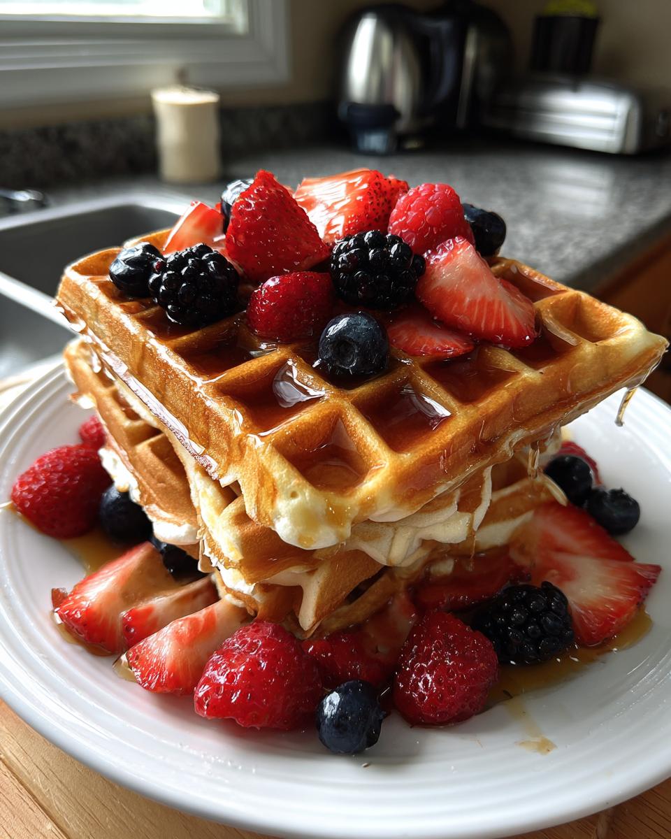 Easy Healthy Protein Waffles Recipe (With 45 Grams Protein) - detail 2
