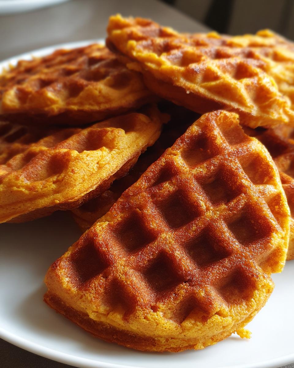 Easy Pumpkin Keto Chaffles - detail 1