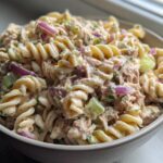 Fast Dill Pickle Tuna Pasta Salad