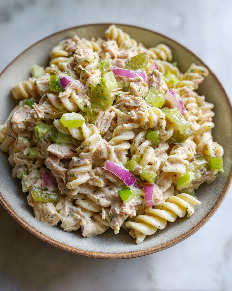 Fast Dill Pickle Tuna Pasta Salad - detail 2