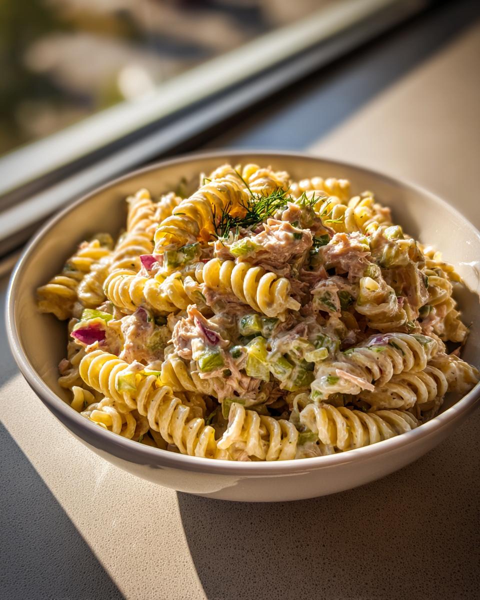 Fast Dill Pickle Tuna Pasta Salad - detail 3