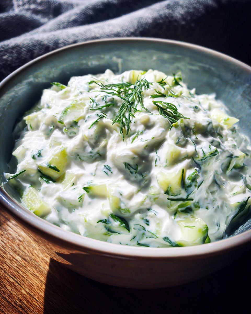 Fresh Cucumber Sour Cream Tzatziki Sauce - detail 1