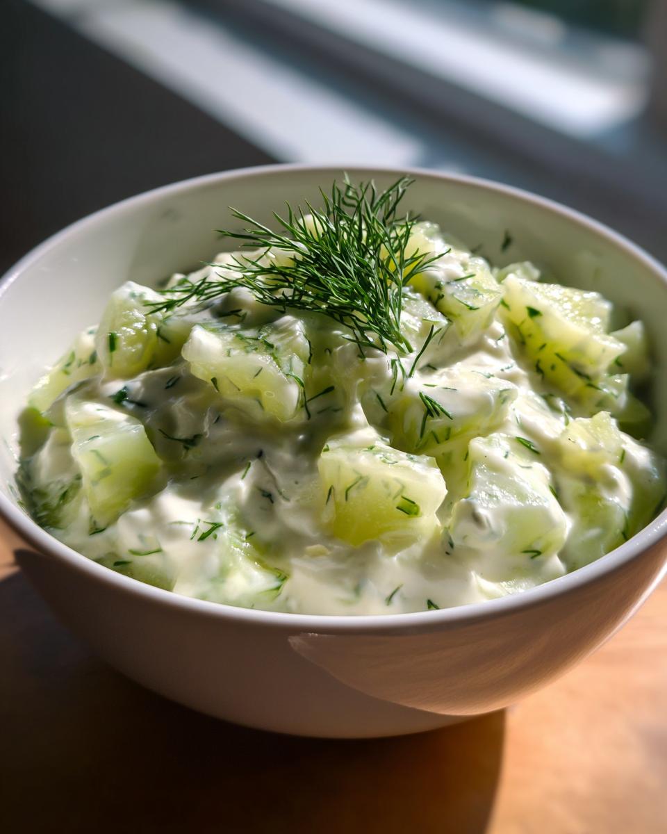 Fresh Cucumber Sour Cream Tzatziki Sauce - detail 2