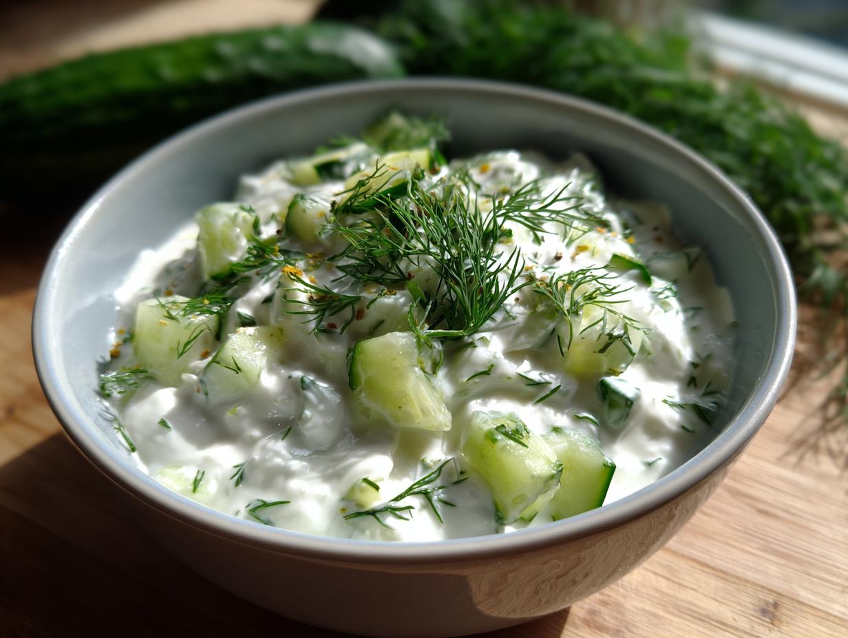 Fresh Cucumber Sour Cream Tzatziki Sauce: 3 Day Obsession