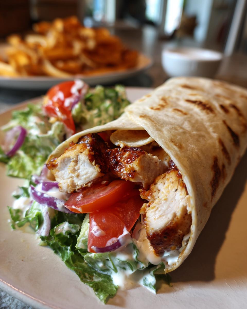 Healthy Grilled Chicken Ranch Wraps - detail 1