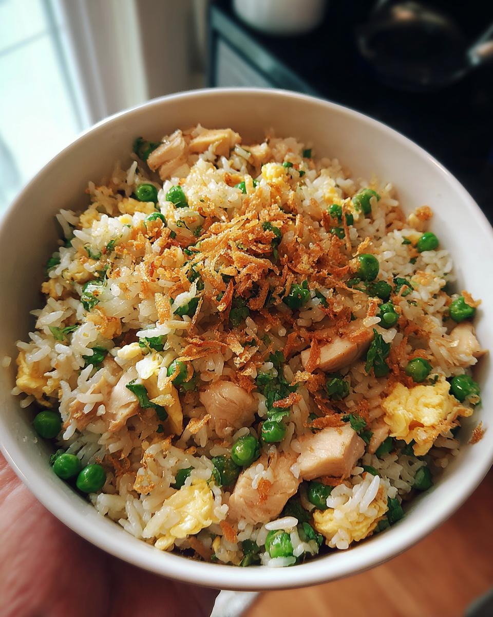 High Protein Crispy Garlic Chicken Fried Rice - detail 2
