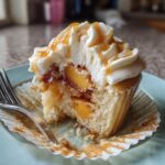 Honey Peach Cream Cheese Cupcakes