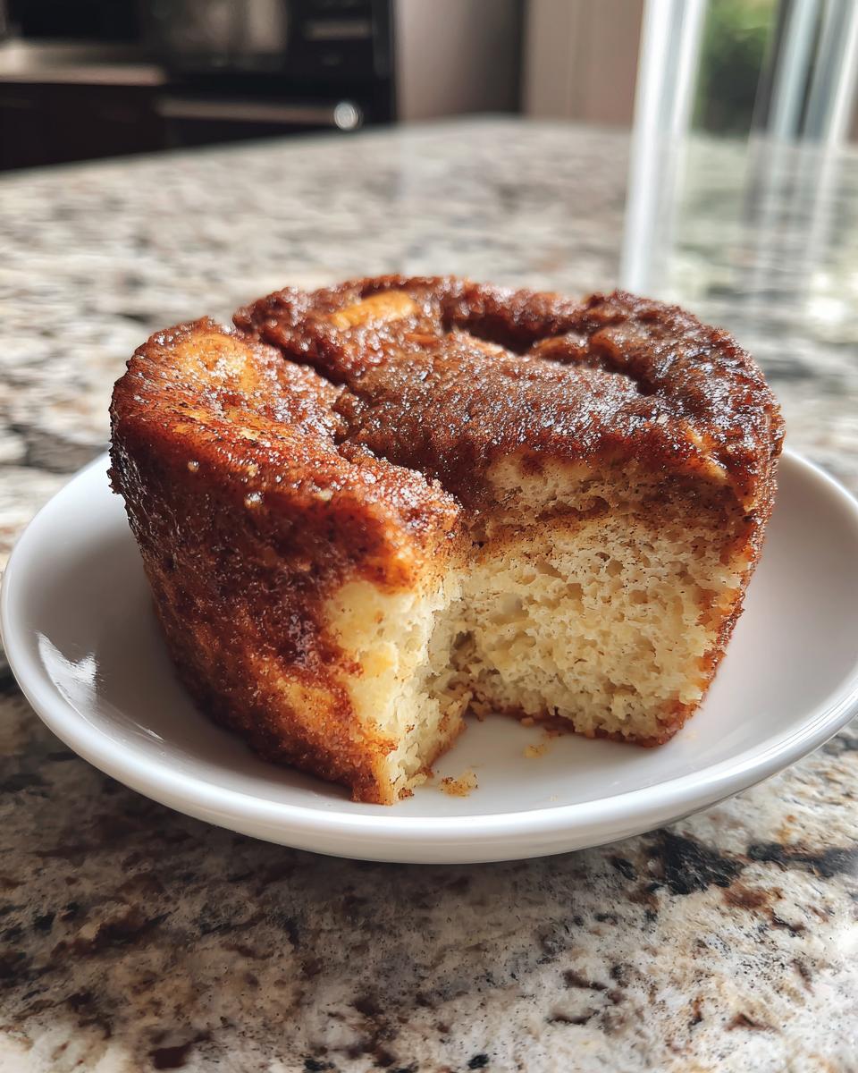 Keto Cinnamon Roll Mug Cake - detail 2