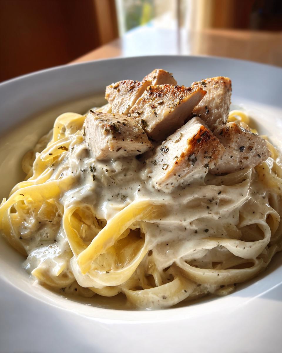 Low Calorie Chicken Alfredo - detail 1