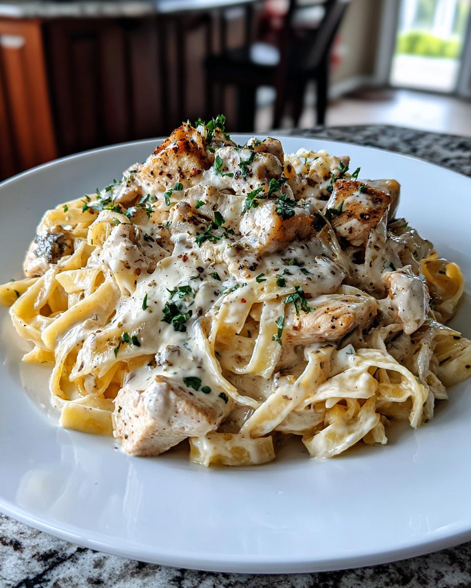 Low Calorie Chicken Alfredo - detail 2