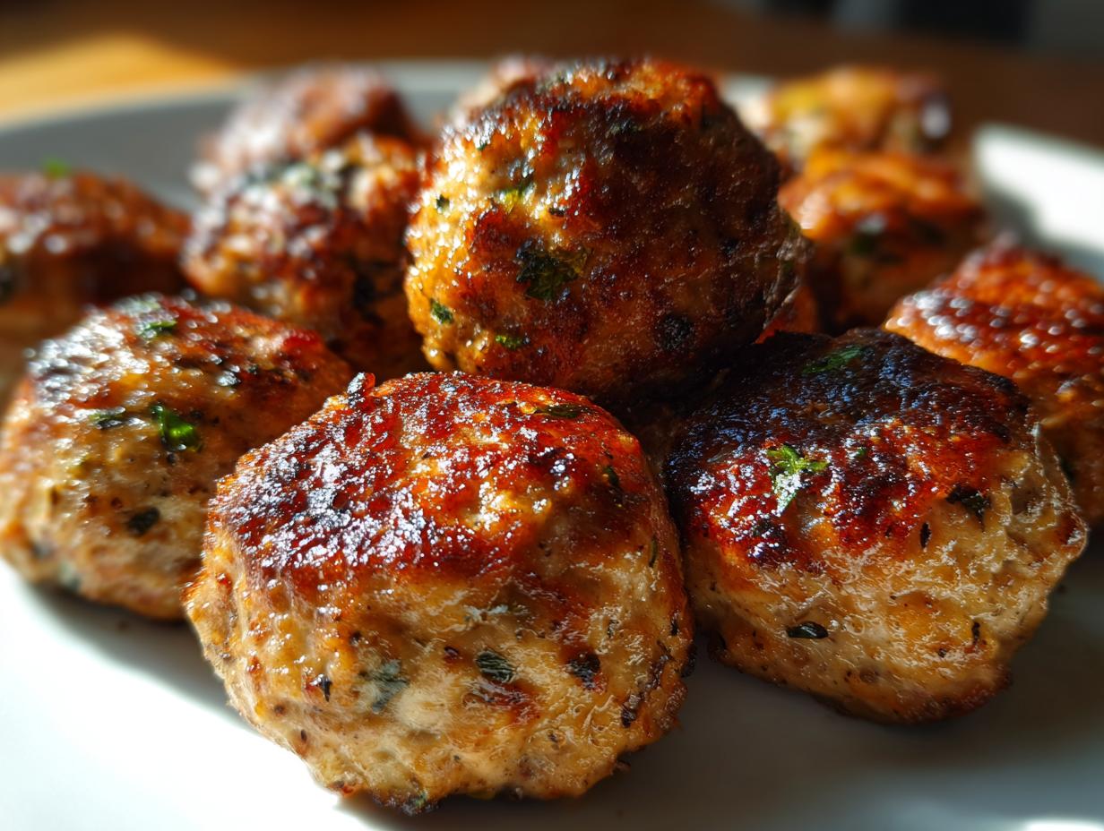 Heavenly 35-Minute Mediterranean Chicken Meatballs Recipe