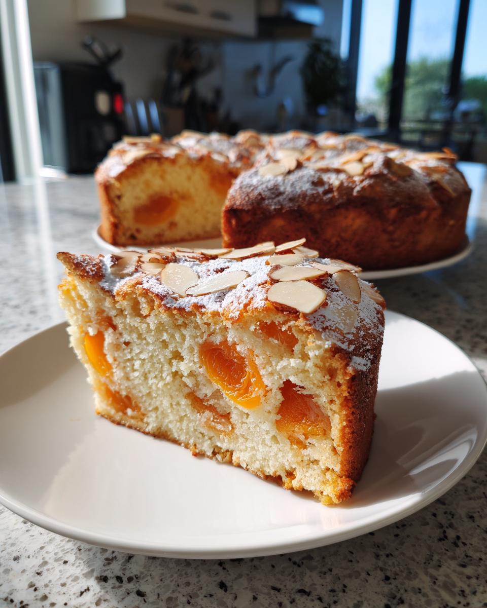 Melt-In-Your-Mouth Dried Apricot Almond Cake - detail 1