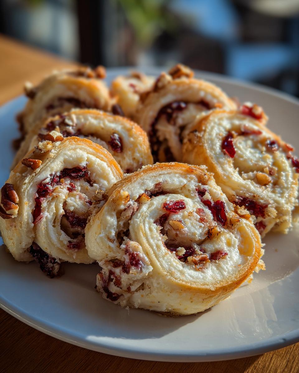 Quick & Easy Cranberry Cream Cheese Pinwheels - detail 2