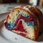 Red White & Blue Marble Cake