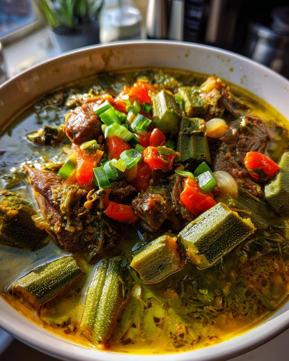 Rich Protein-Packed Nigerian Okra Soup - detail 1