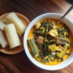Simple Plantain Fufu And Okra Soup