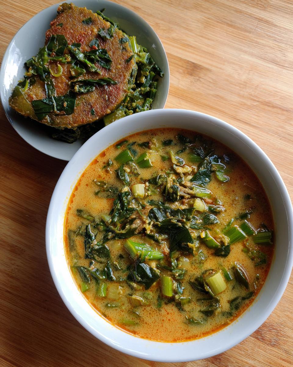Simple Plantain Fufu And Okra Soup - detail 3