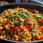 Spicy Cauliflower Rice With Ground Turkey