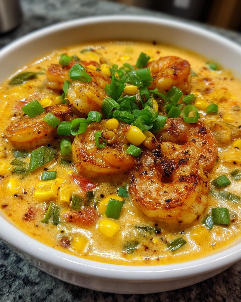 new orleans louisiana shrimp-and corn bisque - detail 1