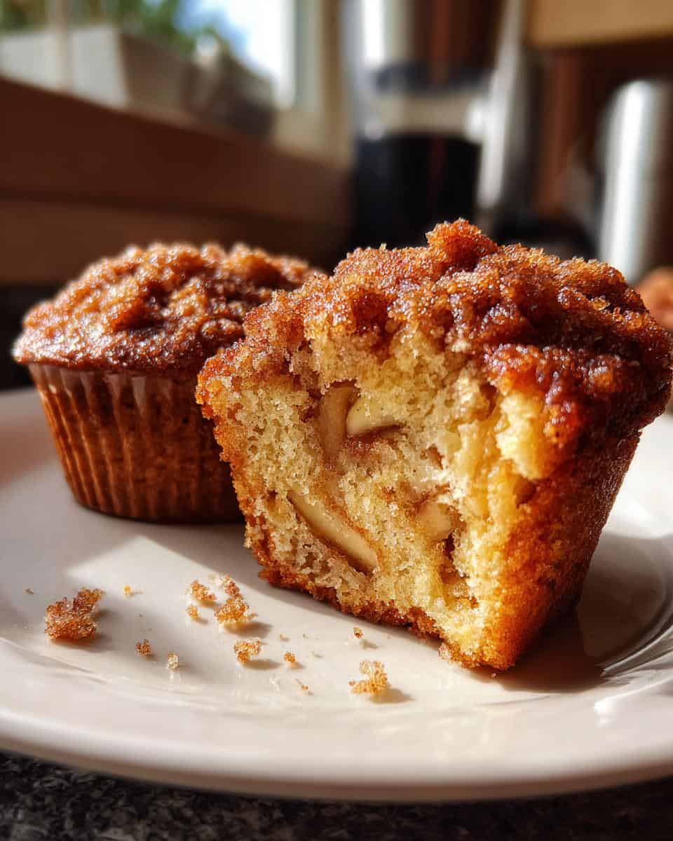 Apple Cinnamon Muffins with Crumb - detail 3
