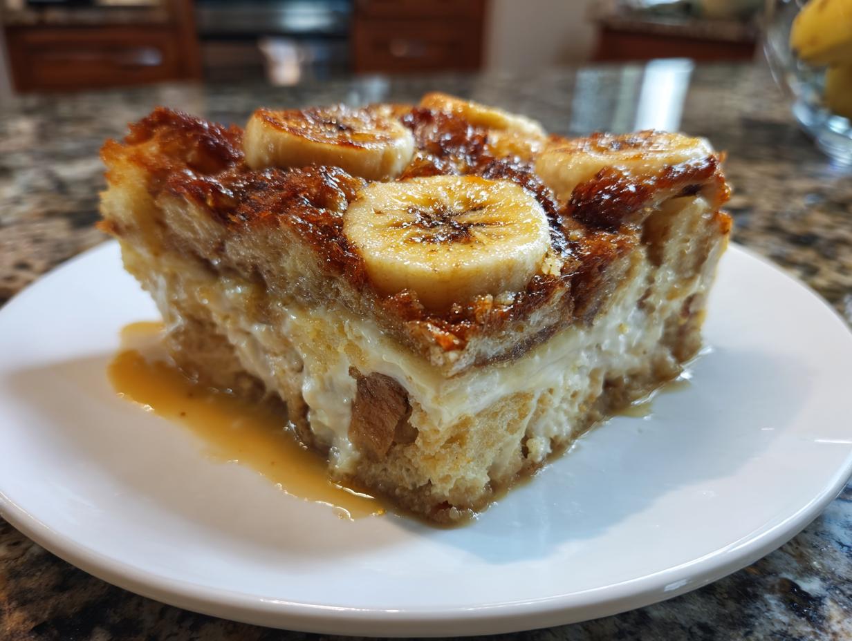 Disgustingly Good 4-Egg Banana Bread Pudding Recipe