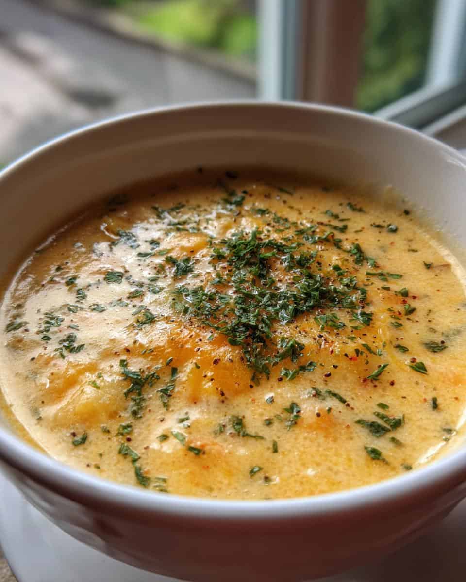 Cheddar Garlic Herb Potato Soup - detail 2