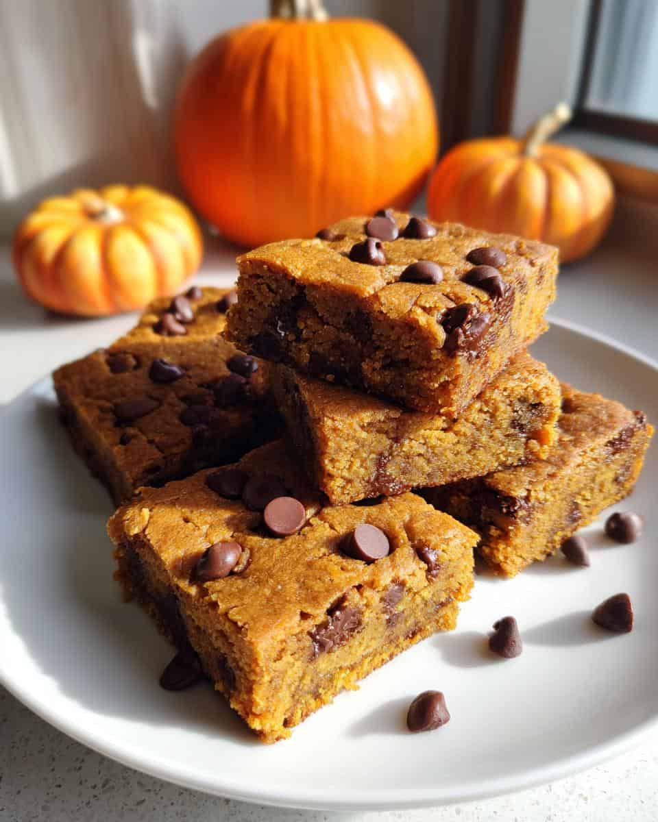 Chewy Pumpkin Blondies with Fall Spices - detail 1