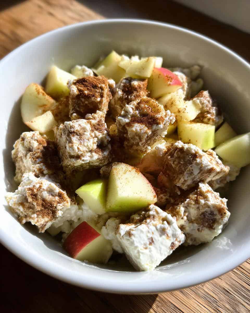 Cinnamon Apple Cottage Cheese Bites : Healthy Snack - detail 1