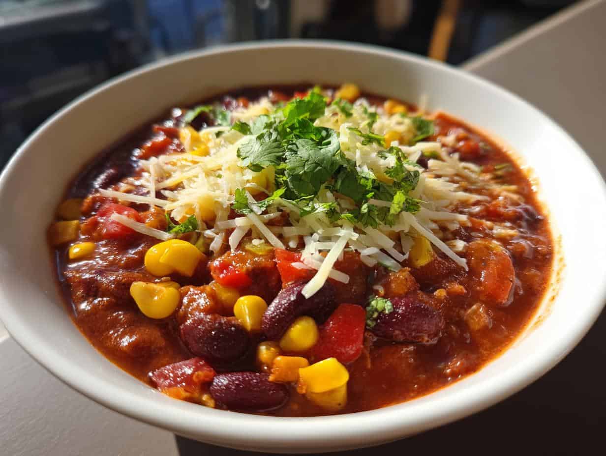 Cozy Vegetarian Chili: Delicious After Only 30 Minutes
