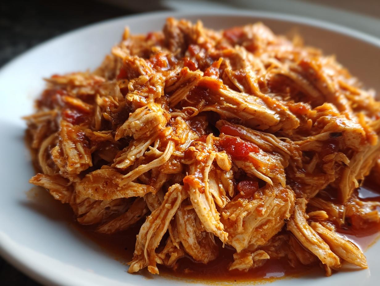 Disgustingly Easy Crockpot Salsa Chicken in 4 Steps