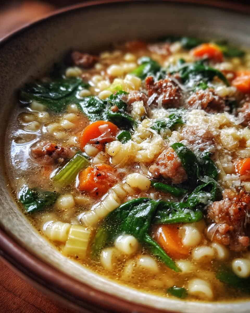 Crockpot Wedding Soup - detail 1