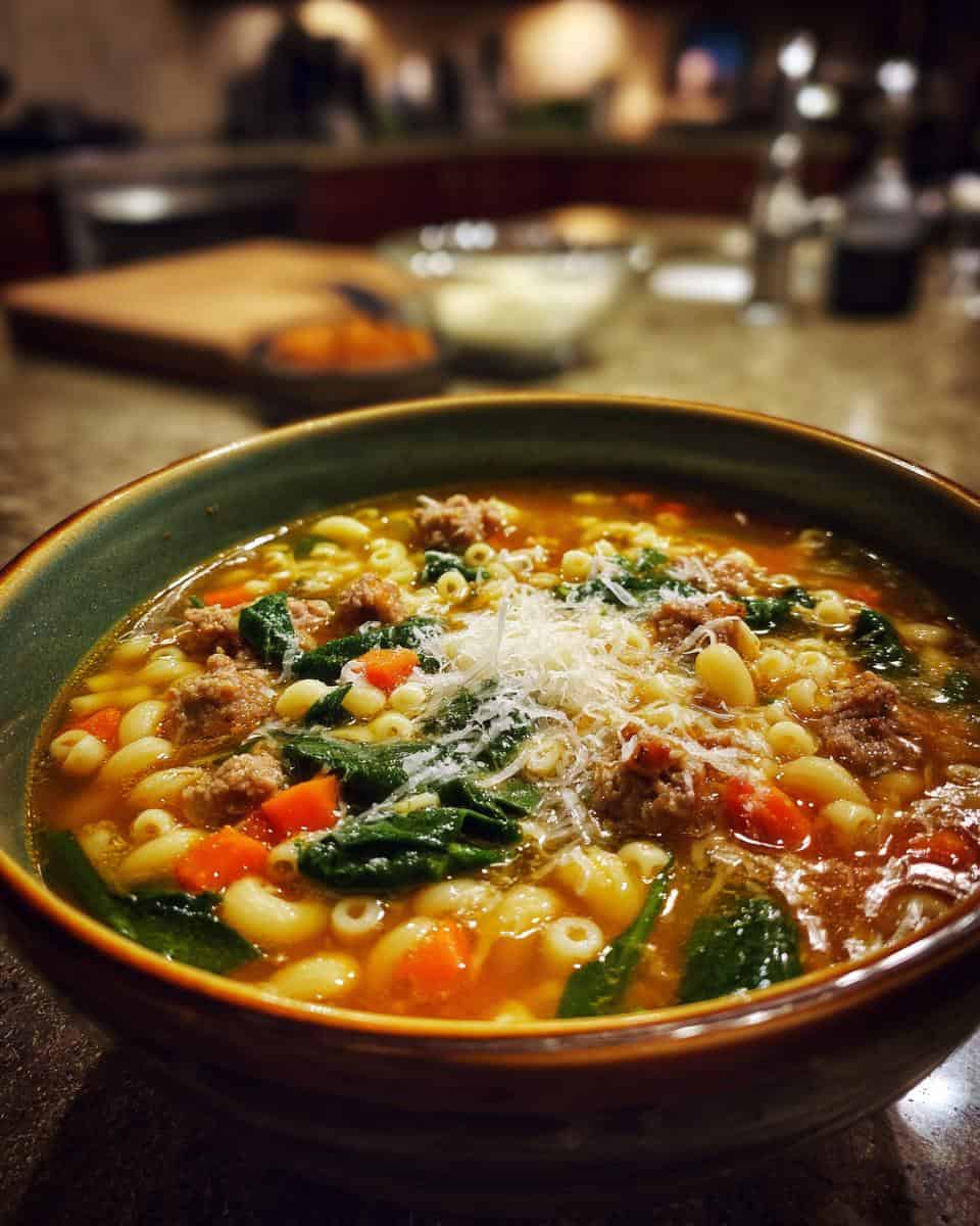 Crockpot Wedding Soup - detail 2
