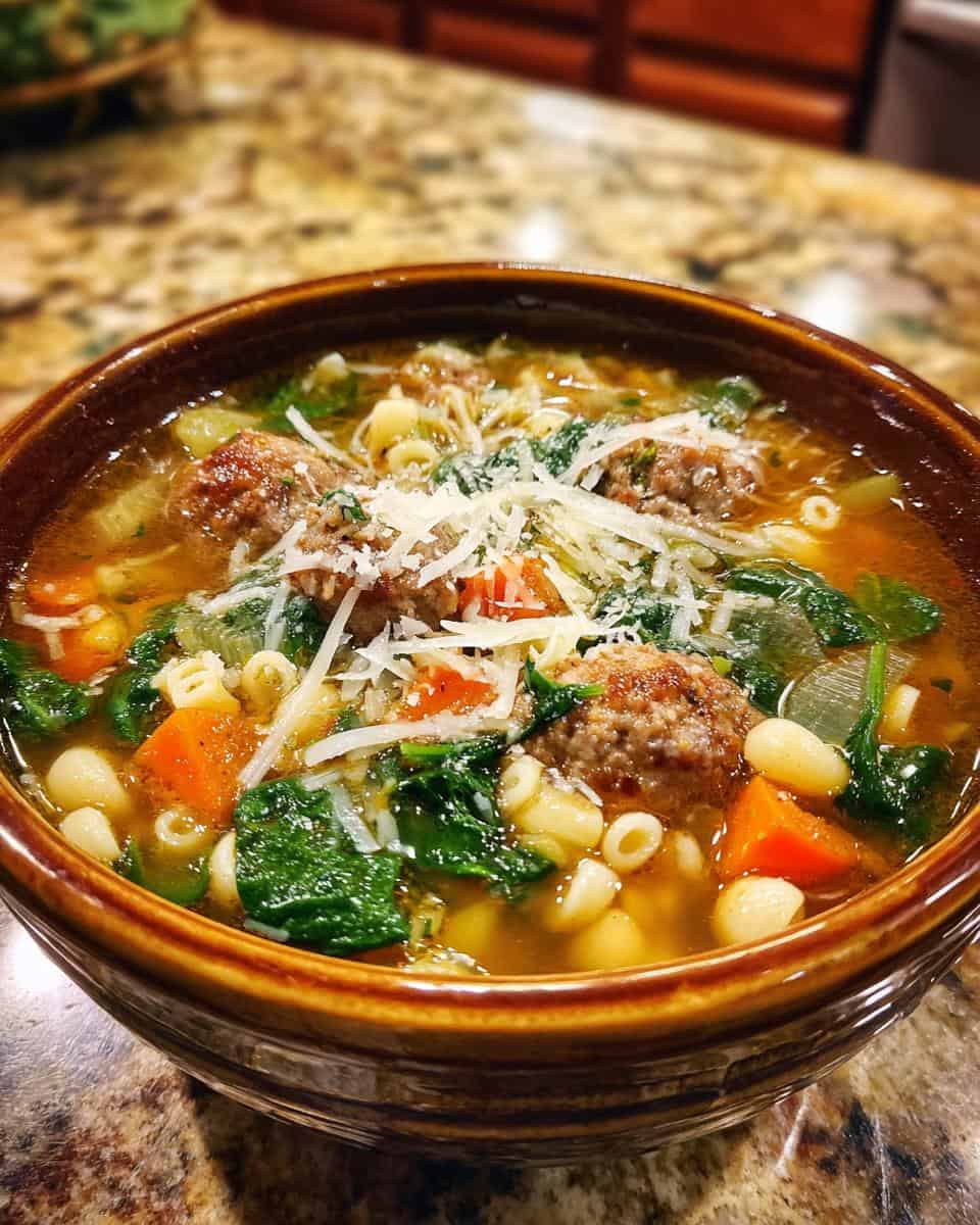 Crockpot Wedding Soup - detail 3