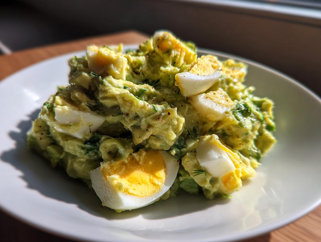 Easy Keto Avocado Egg Salad in Just 12 Minutes