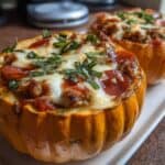 Easy Pizza-Stuffed Pumpkins – Halloween Dinner