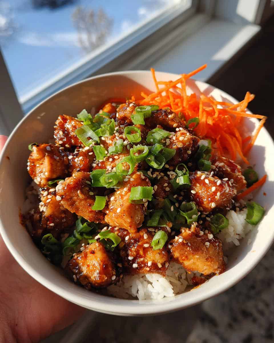 Easy Sweet Chili Chicken Bowl Recipe - detail 1