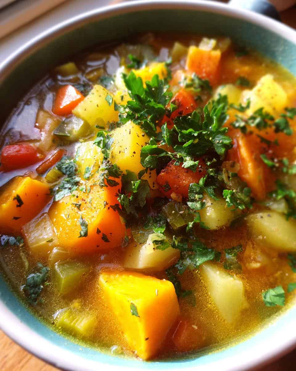 Fall Harvest Vegetable Soup Recipe | One Pot Healthy Dinner Recipes - detail 2