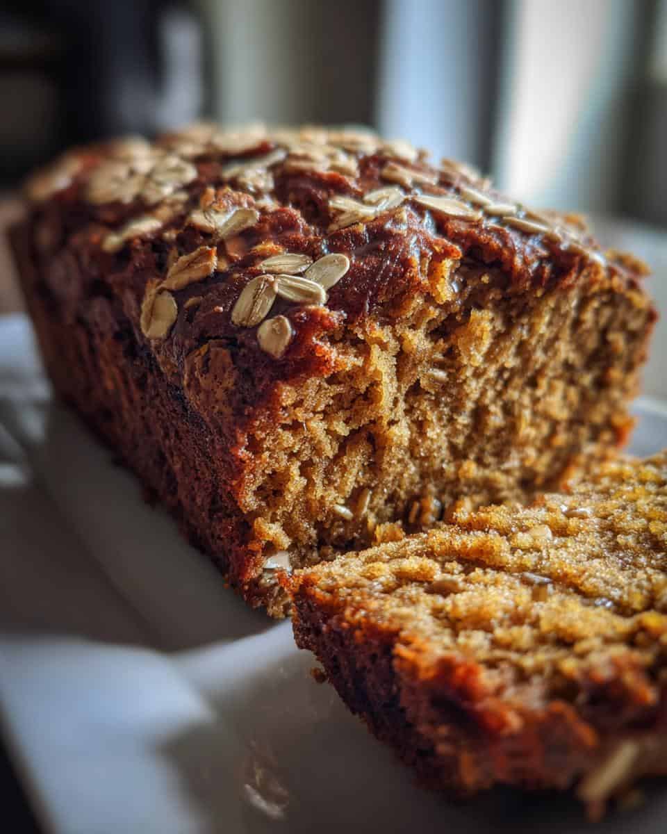 Flourless Pumpkin Bread with Oats and Maple Syrup - detail 1