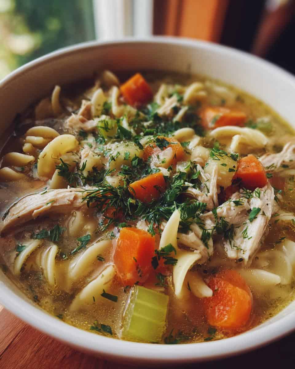 Fresh Herb Chicken Noodle Soup - detail 2
