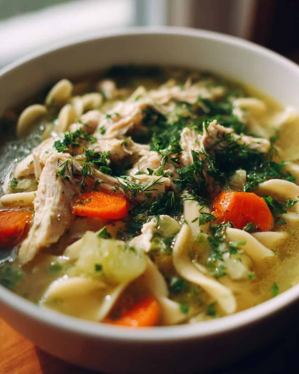 Fresh Herb Chicken Noodle Soup - detail 3