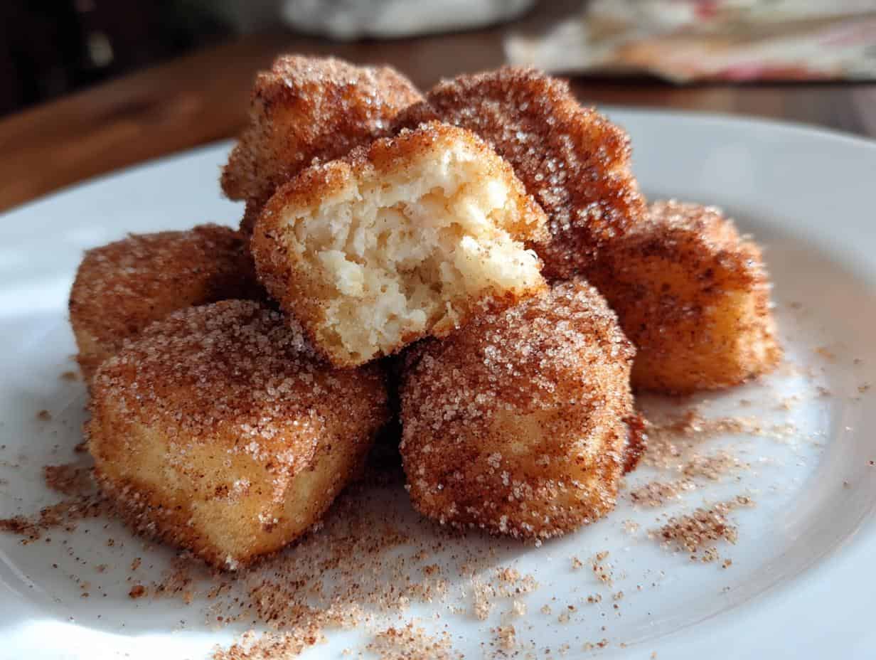 Sinful Healthy Air Fryer Churro Bites in Just 10 Minutes