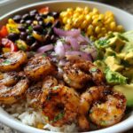 Healthy Fiesta Shrimp Rice Bowl
